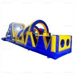 Commercial Yellow & Blue Inflatable Obstacle Course