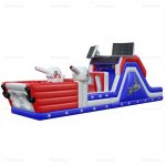American Battleship Inflatable Obstacle Course Rental