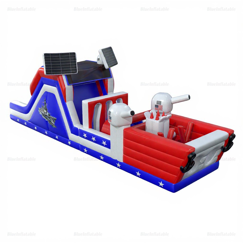American Battleship Inflatable Obstacle Course Rental - Image 5