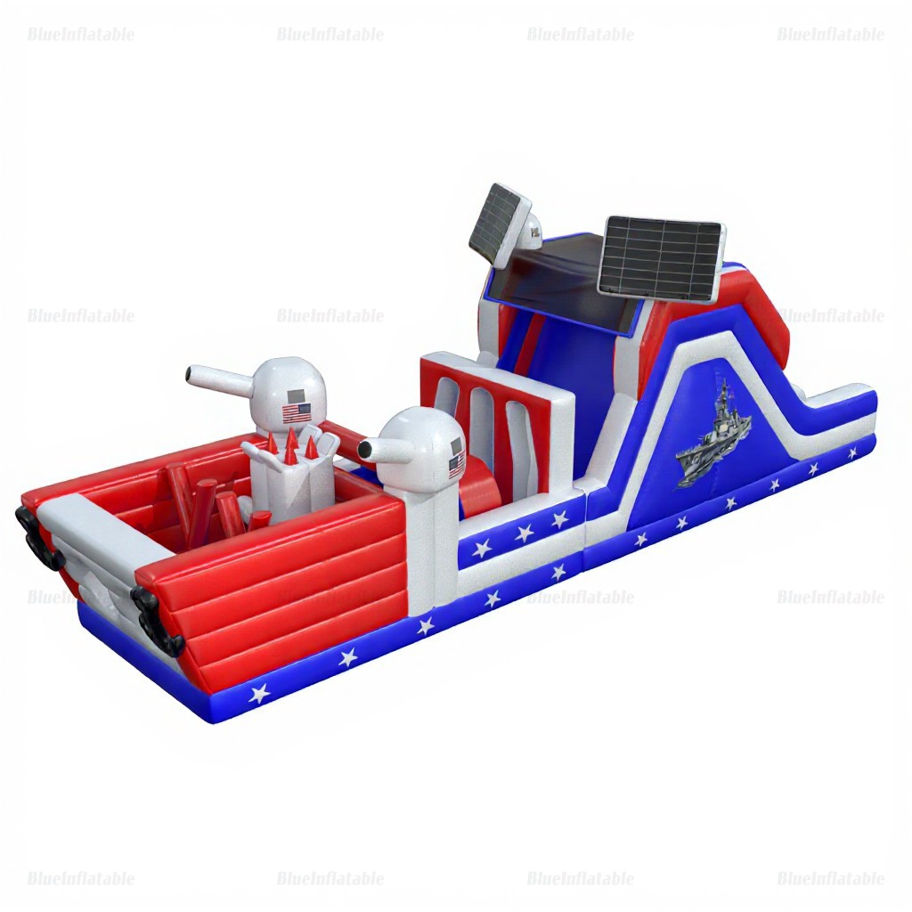 American Battleship Inflatable Obstacle Course Rental - Image 6