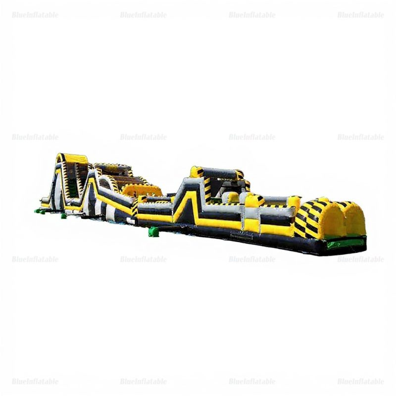 Inflatable Outdoor Obstacle Course Water Slide Playground