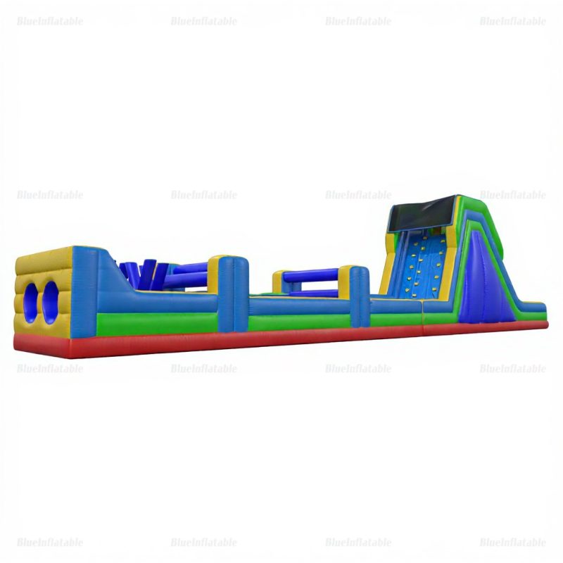 Giant Outdoor Inflatable Obstacle Course & Water Slide