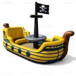 Inflatable Pirate Ship Lake Float for Kids