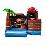 Pirate Castle Inflatable Bounce House & Slide Combo
