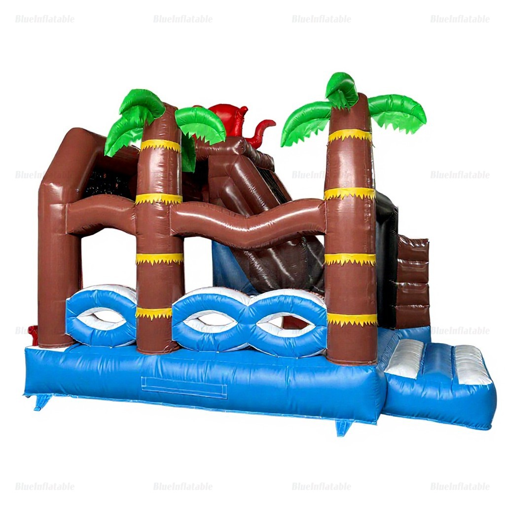 Pirate Castle Inflatable Bounce House & Slide Combo - Image 5
