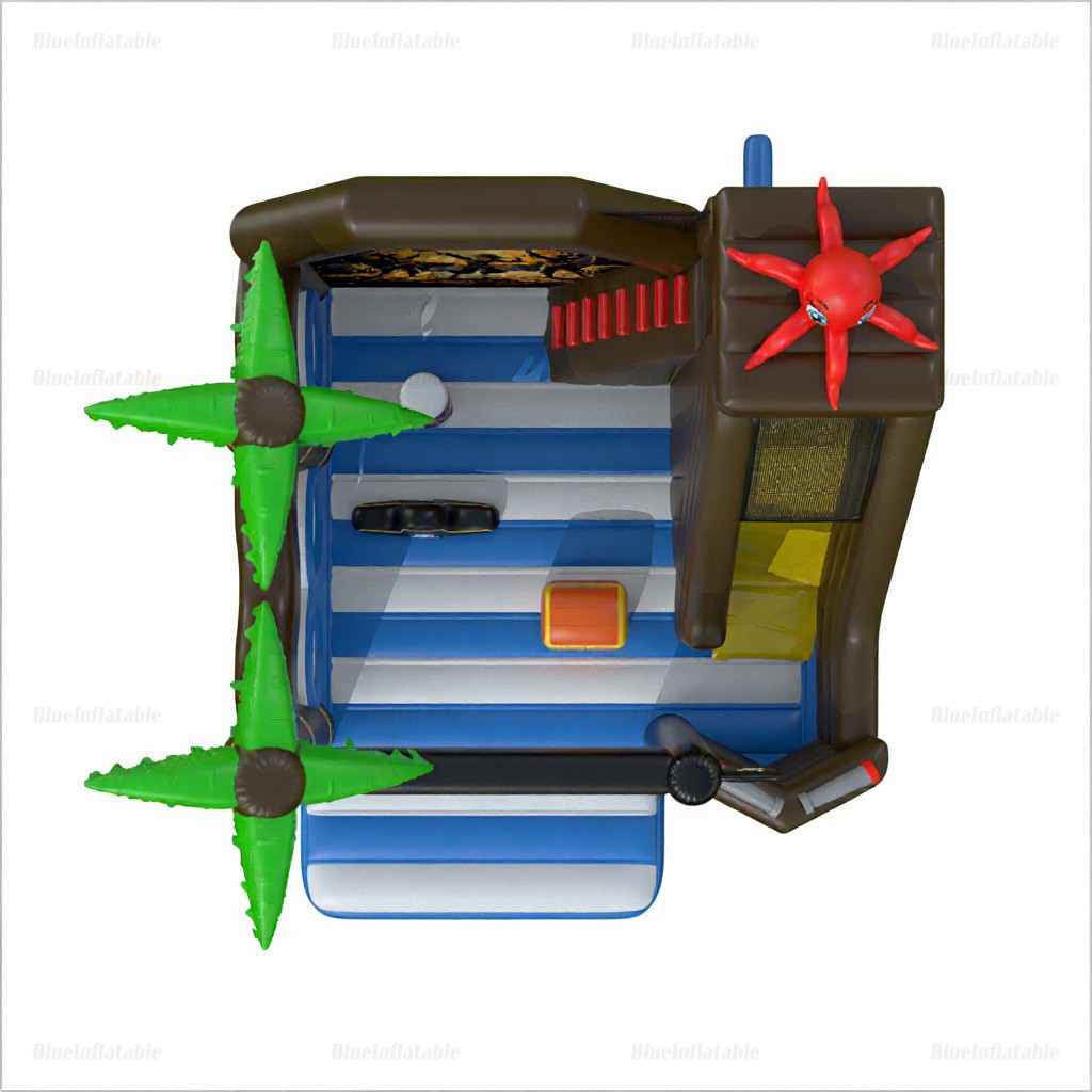 Pirate Party Inflatable Slide & Bounce Combo Rental - Image 4