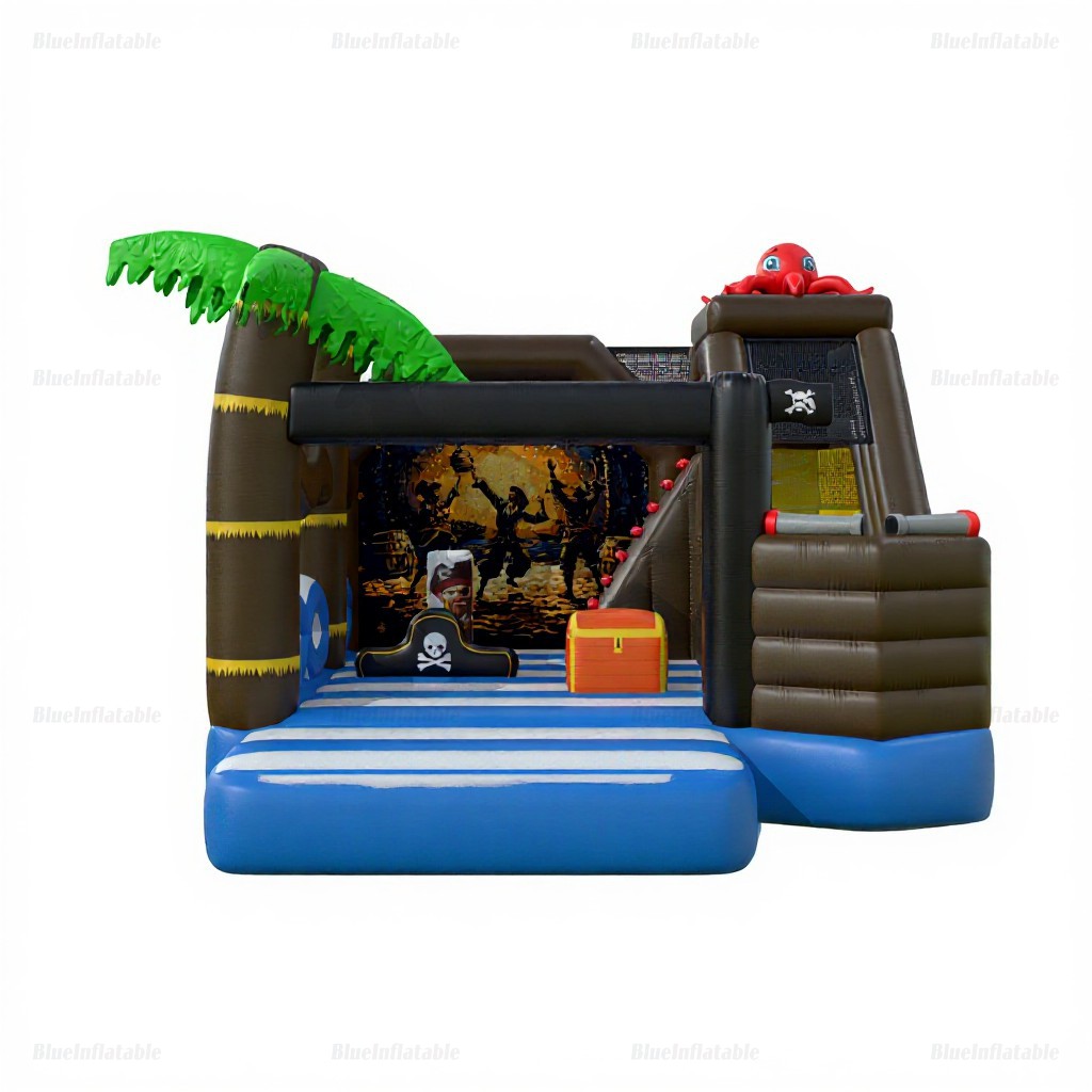 Pirate Party Inflatable Slide & Bounce Combo Rental - Image 5