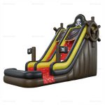 Pirate Ship Inflatable Water Slide & Pool Play Area