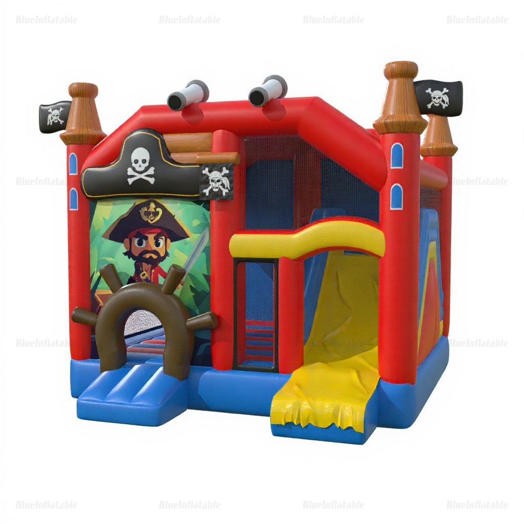 Pirate Inflatable Bounce House with Slide Rental