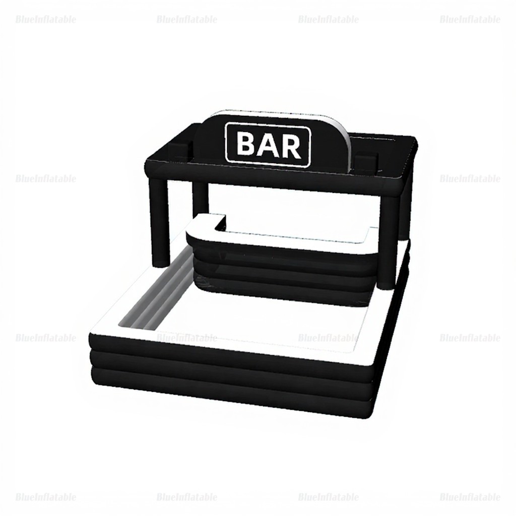 Kids Inflatable Pool Playhouse & Party Bar - Image 2