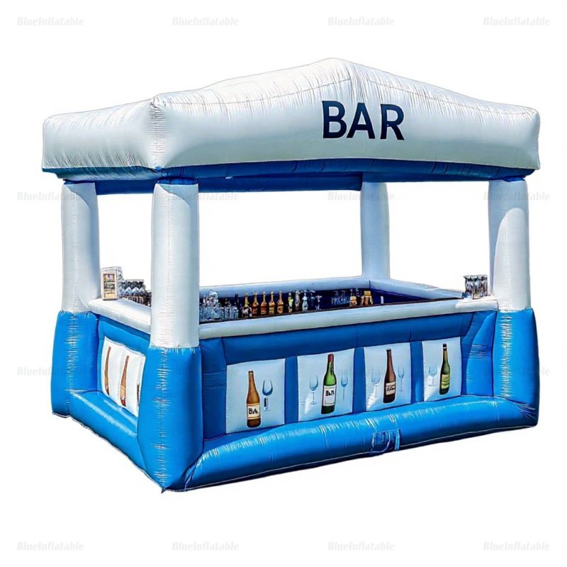 Inflatable Outdoor Pool Bar & Playhouse with Soft Play Area