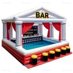 Inflatable Outdoor Pool Bar for Parties and Events