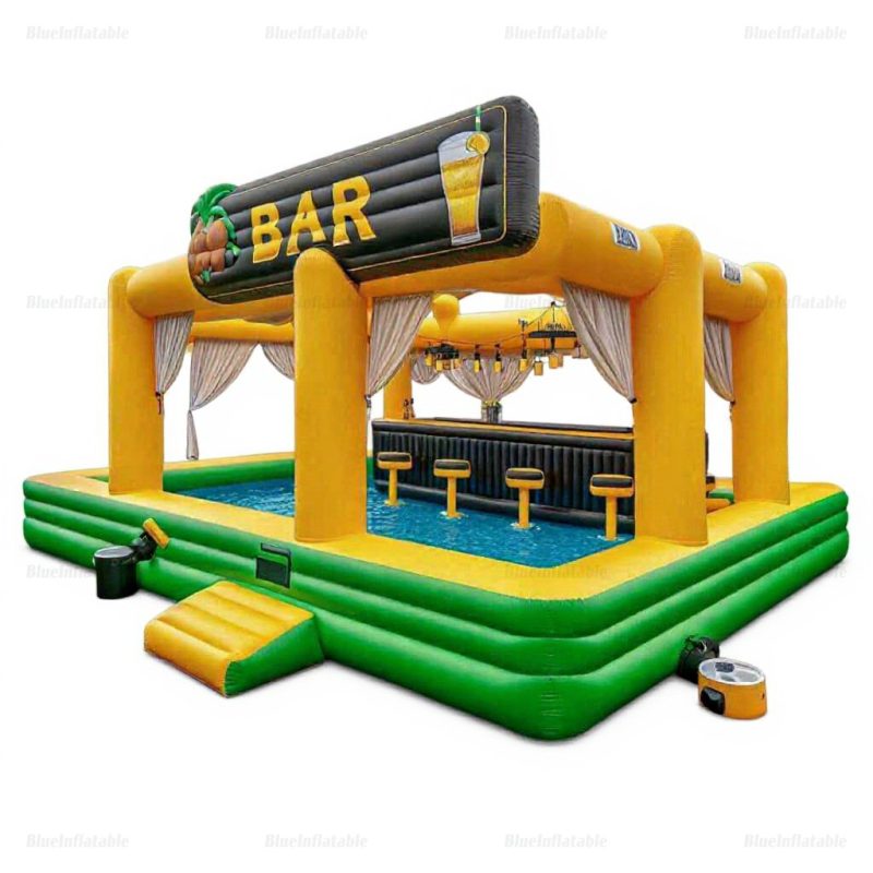 Inflatable Pool Bar with Seats for Adults