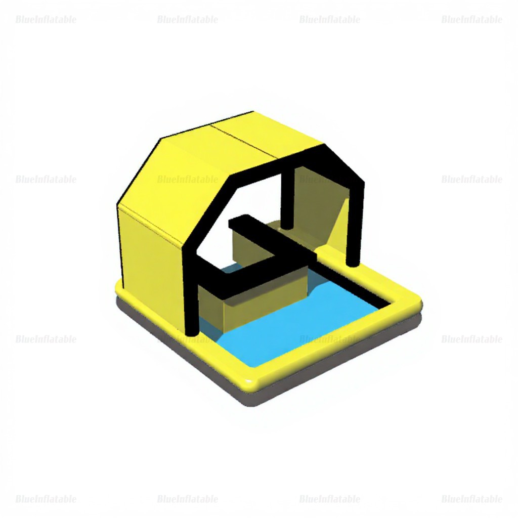 Leakproof Inflatable Poolside Bar with Table - Image 3