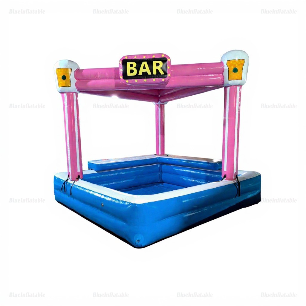Pink Inflatable Pool Bar for Outdoor Parties - Image 4
