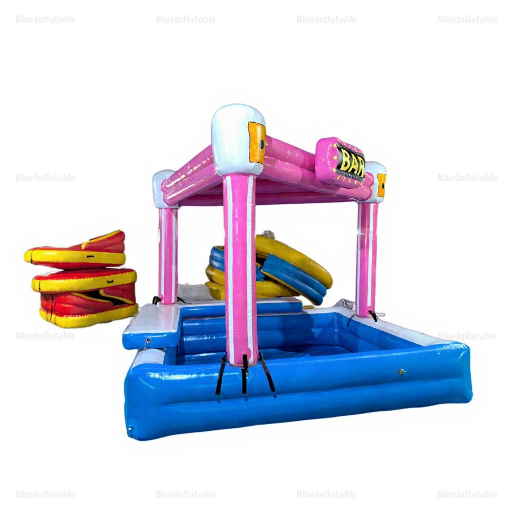 Pink Inflatable Pool Bar for Outdoor Parties - Image 5