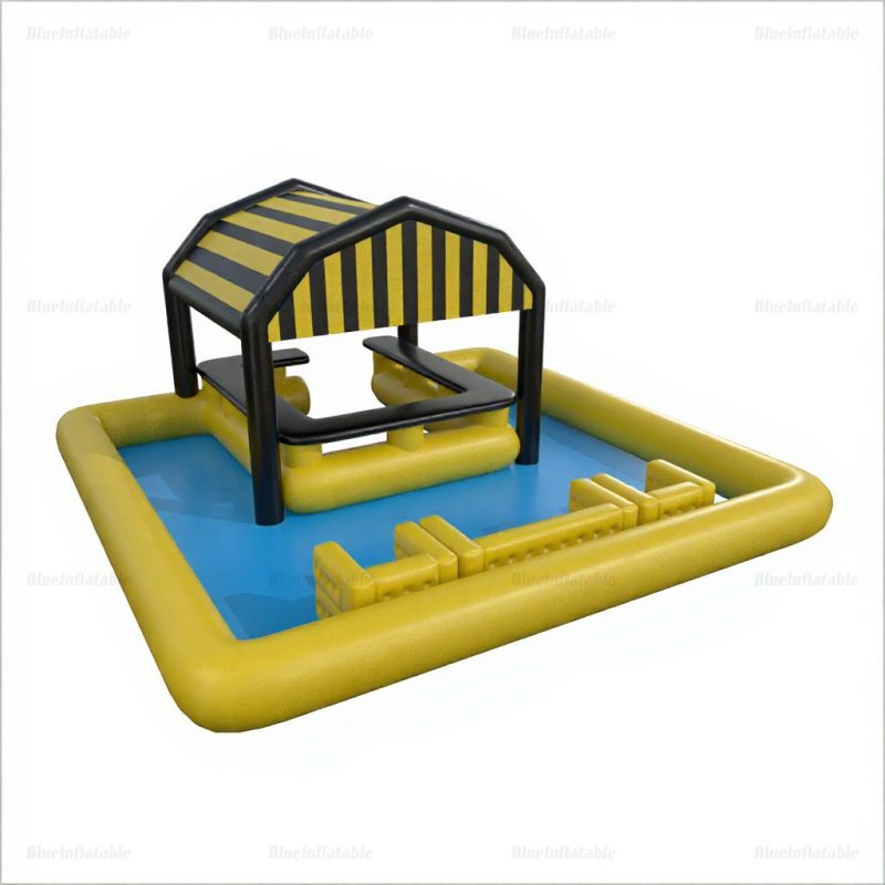 Inflatable Pool Bar Platform with Seats