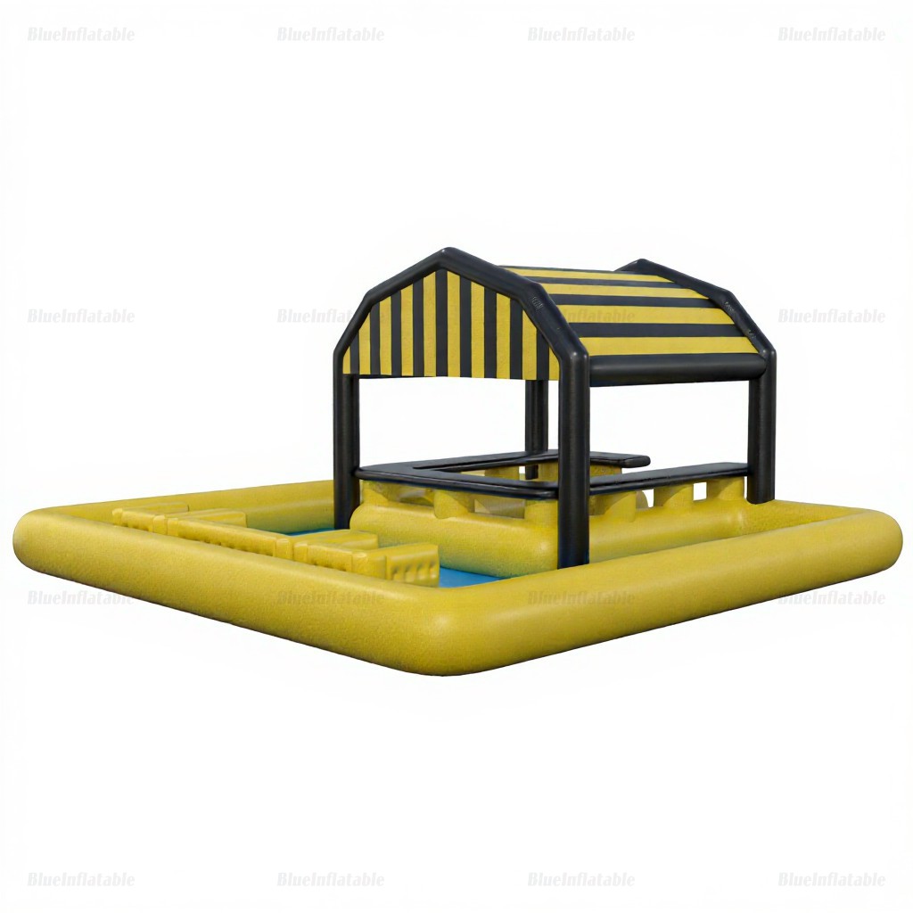 Inflatable Pool Bar Platform with Seats - Image 2
