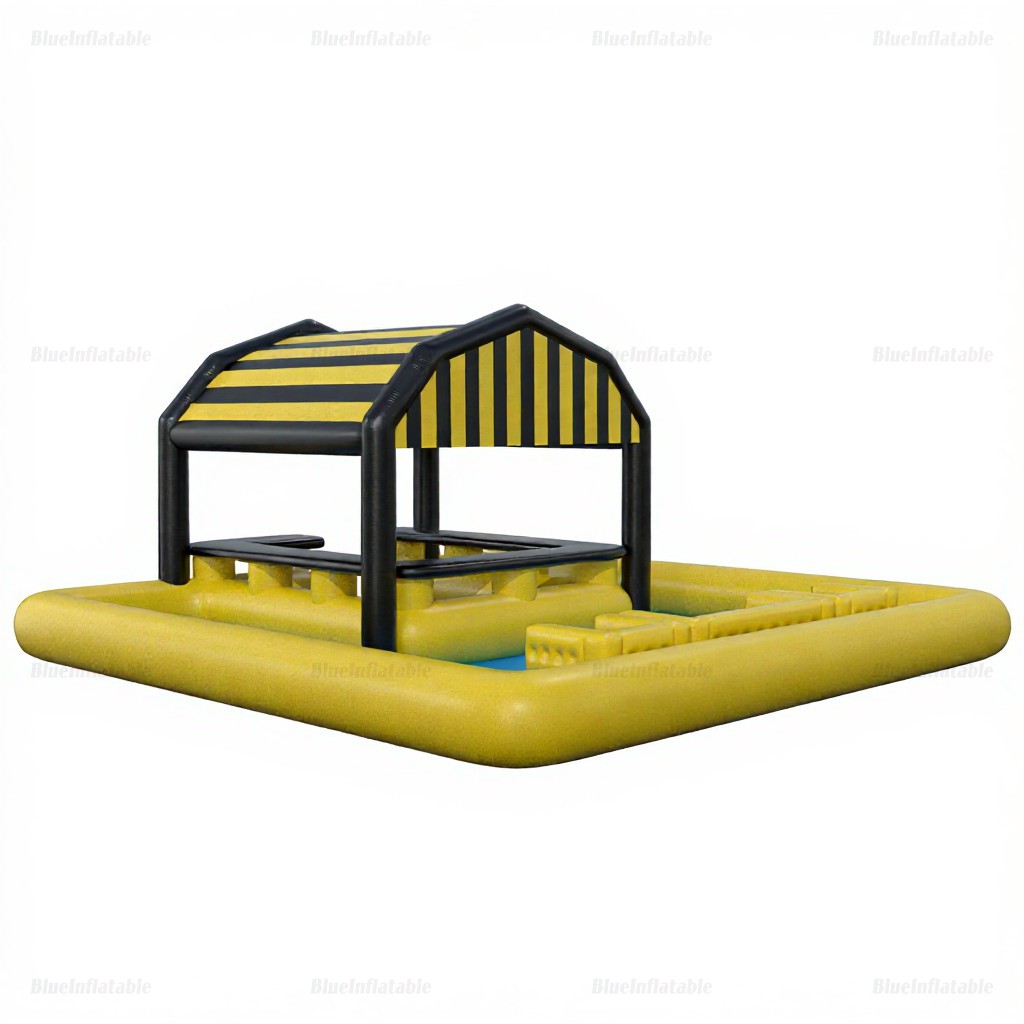 Inflatable Pool Bar Platform with Seats - Image 3