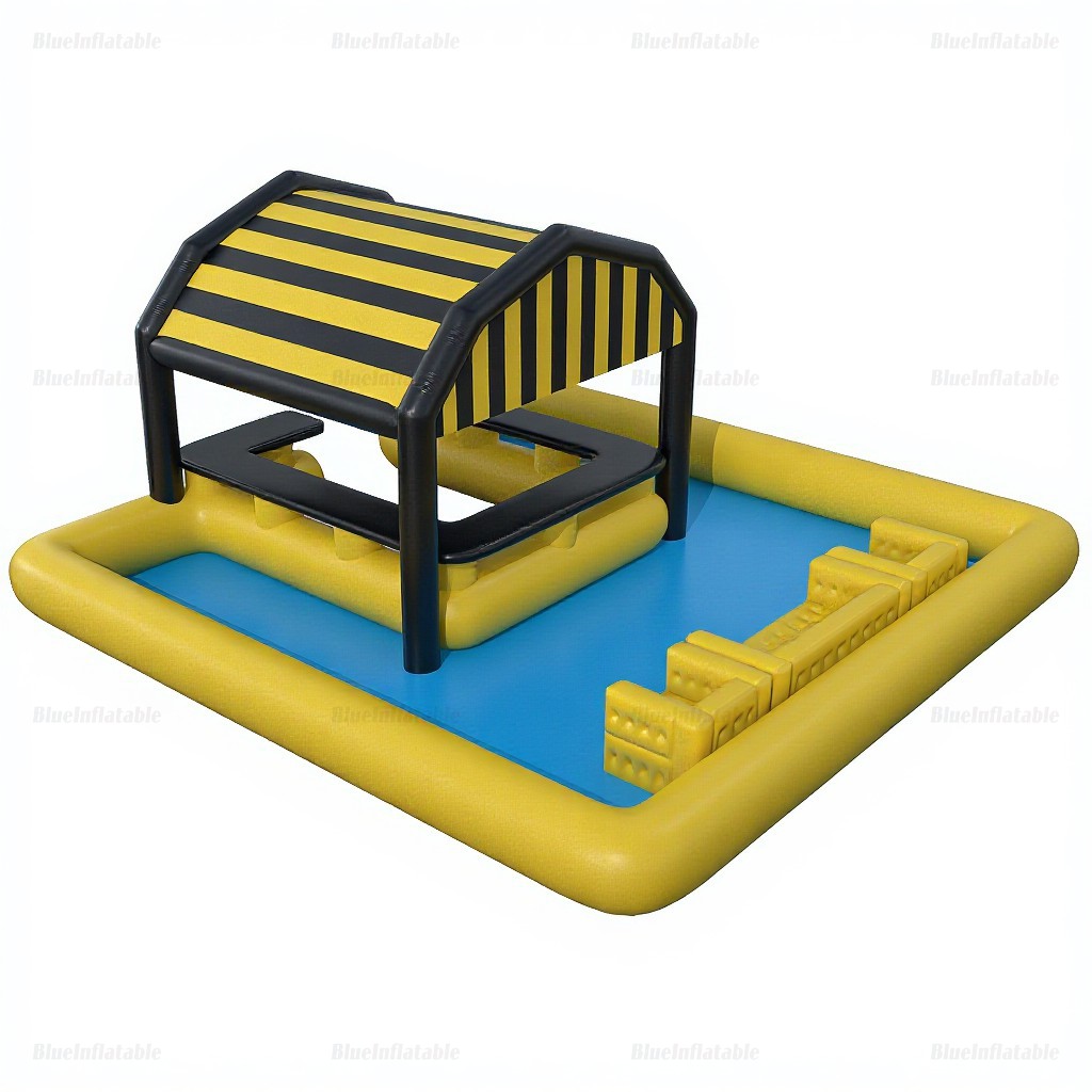 Inflatable Pool Bar Platform with Seats - Image 6