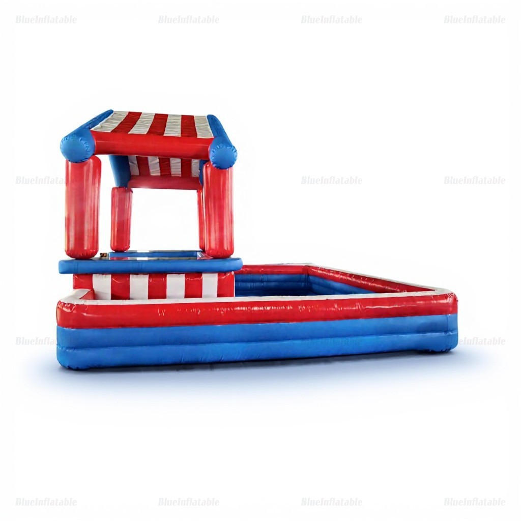 Patriotic Stripes & Stars Inflatable Pool Bar Table - Image 4