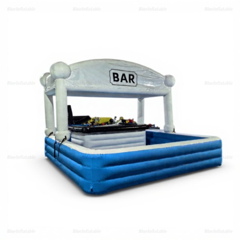 Inflatable Floating Pool Bar and Game Table