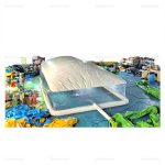 Inflatable Bubble Dome Pool Cover Tent with White Ceiling