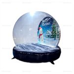 Inflatable Snowman Snow Globe Photo Booth Dome