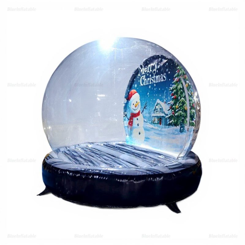 Inflatable Snowman Snow Globe Photo Booth Dome