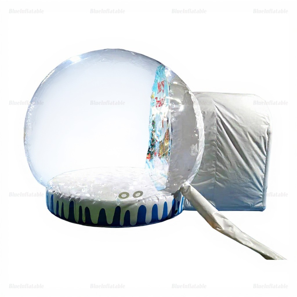 Inflatable Christmas Snow Globe with Snowman - Image 2