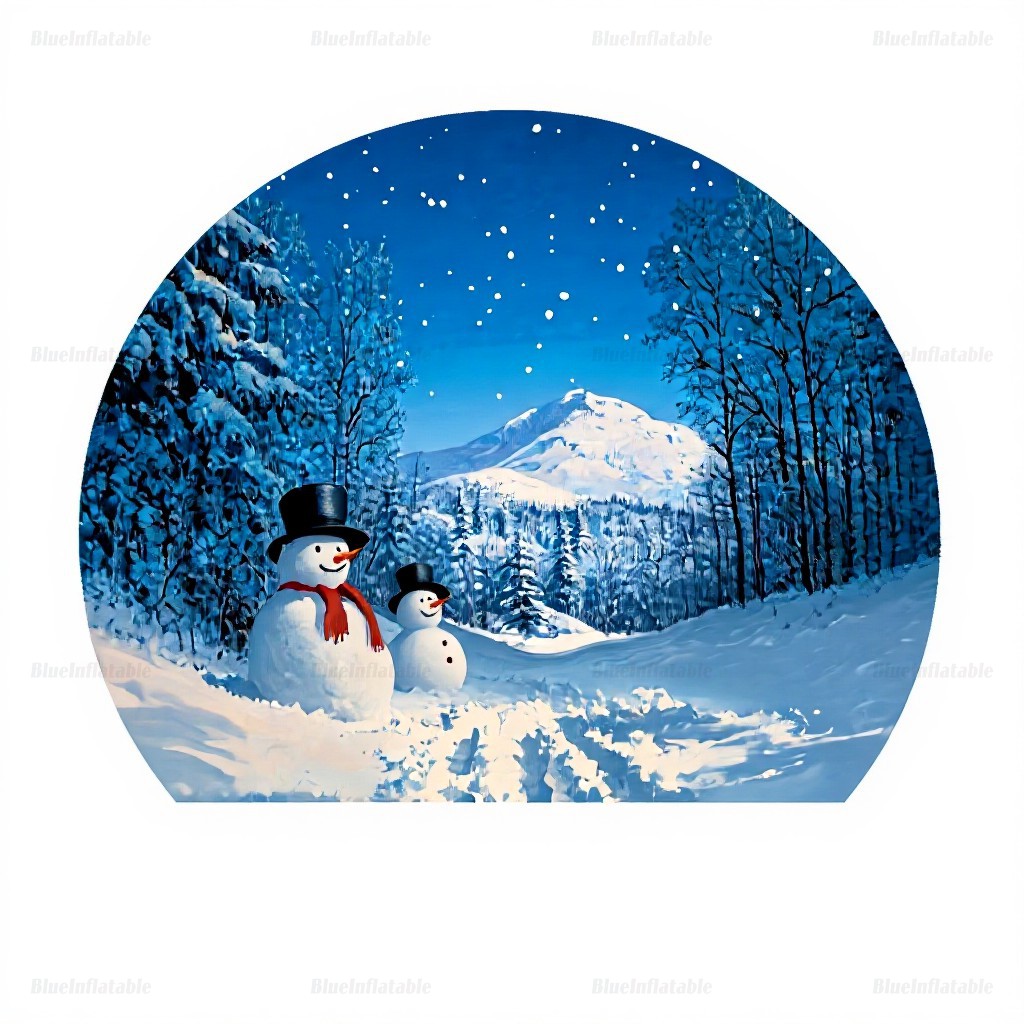 Inflatable Christmas Snow Globe Party Dome - Image 7