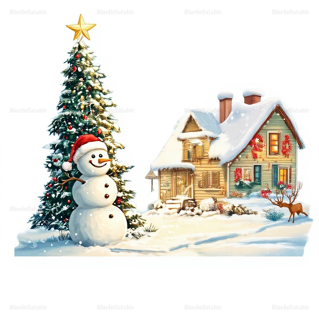 Christmas Tree Snow Globe Inflatable Dome Photo Booth - Image 5