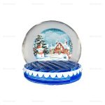 Inflatable Christmas Snow Globe Dome Bounce House