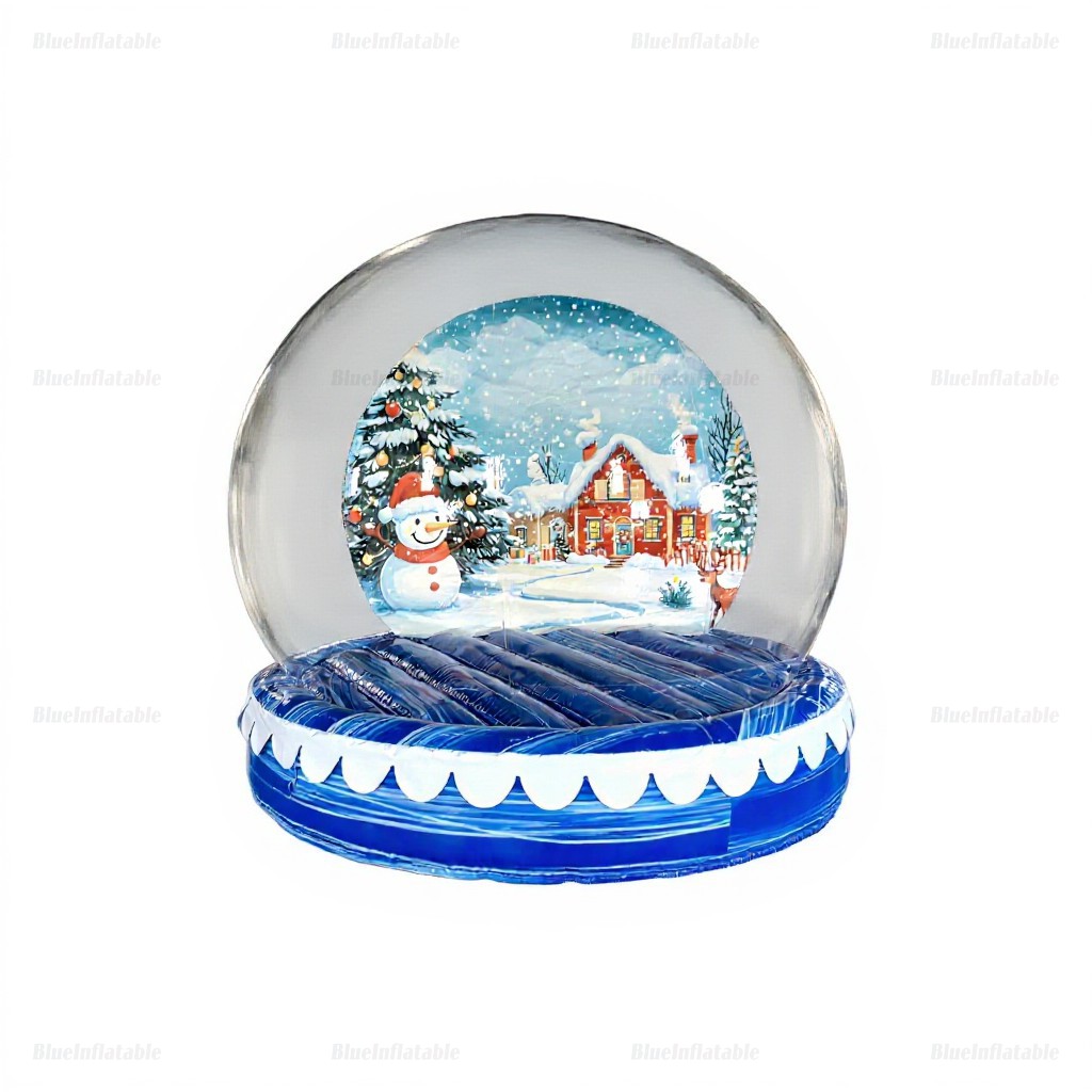 Inflatable Christmas Snow Globe Dome Bounce House