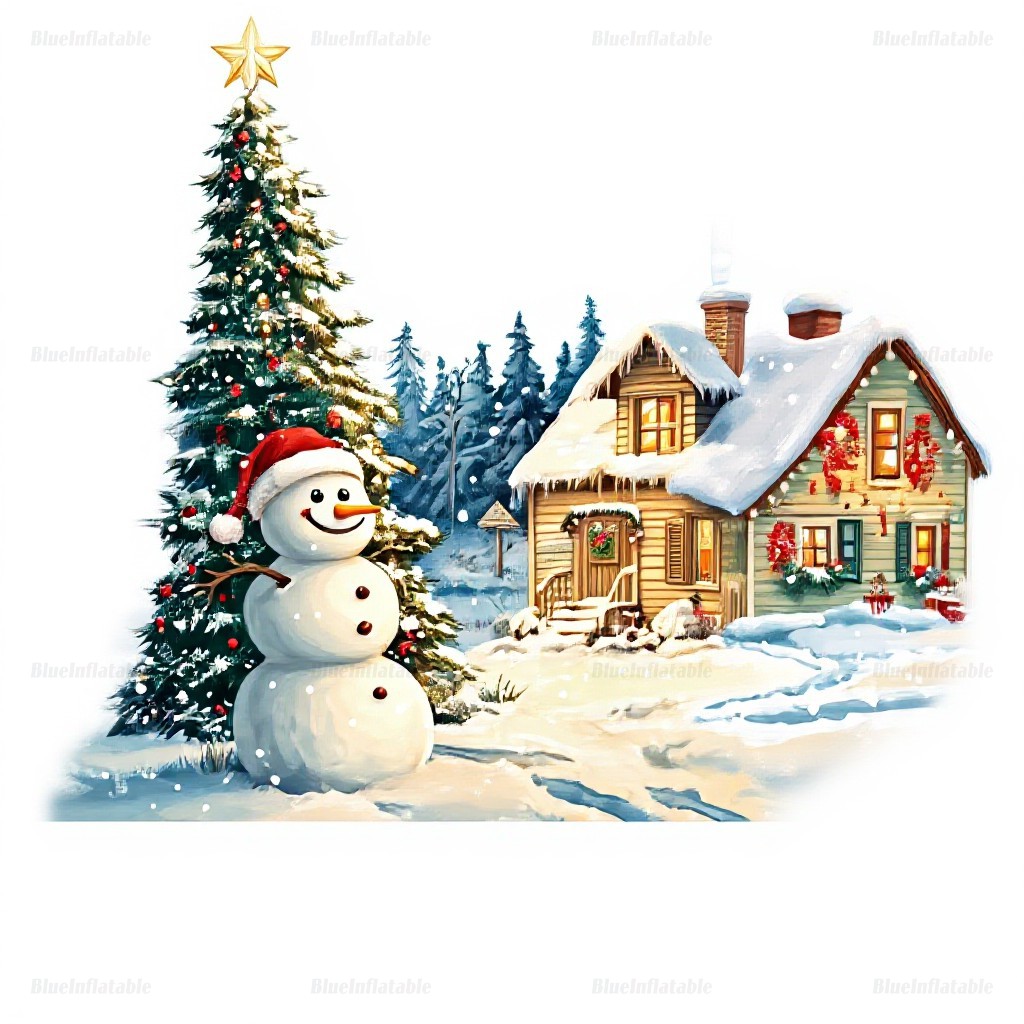 Inflatable Christmas Snow Globe Bubble Tent Dome - Image 7