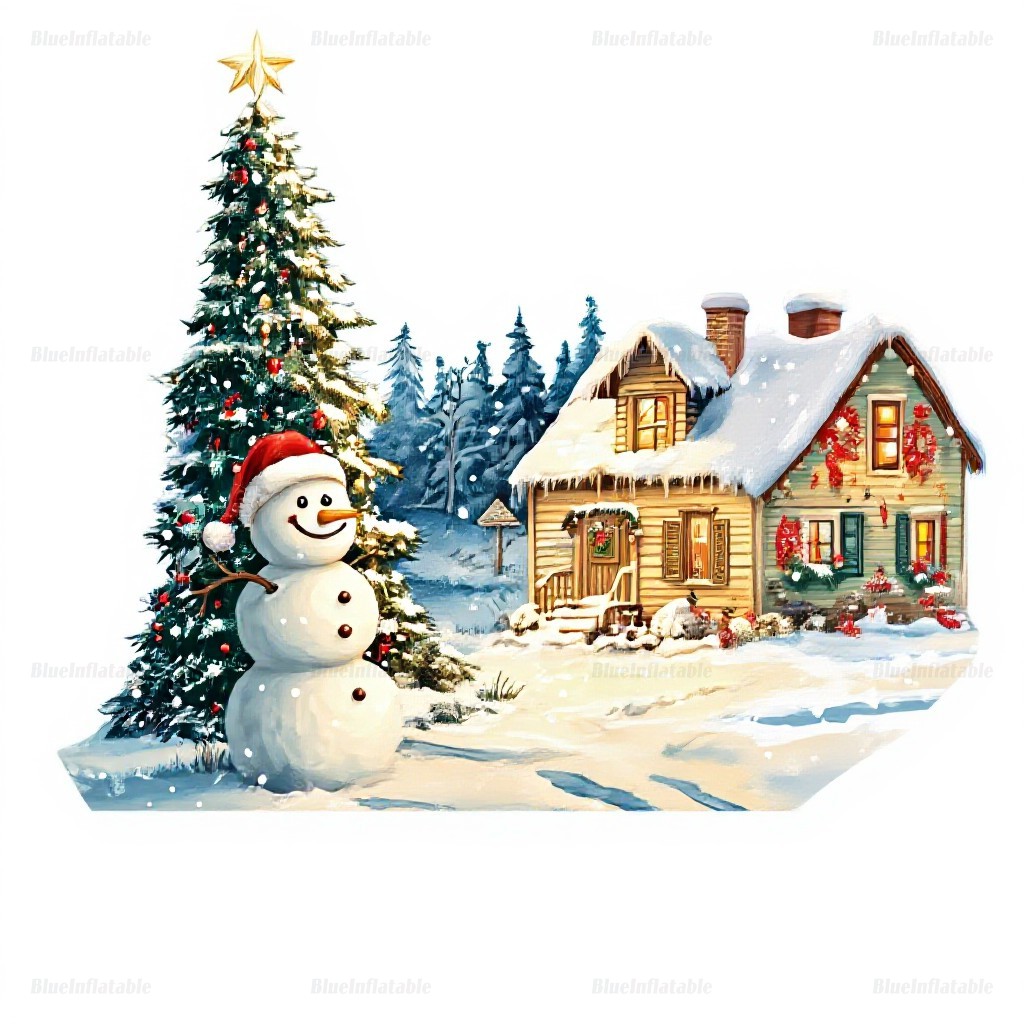 Inflatable Christmas Snow Globe Bubble Tent - Image 5