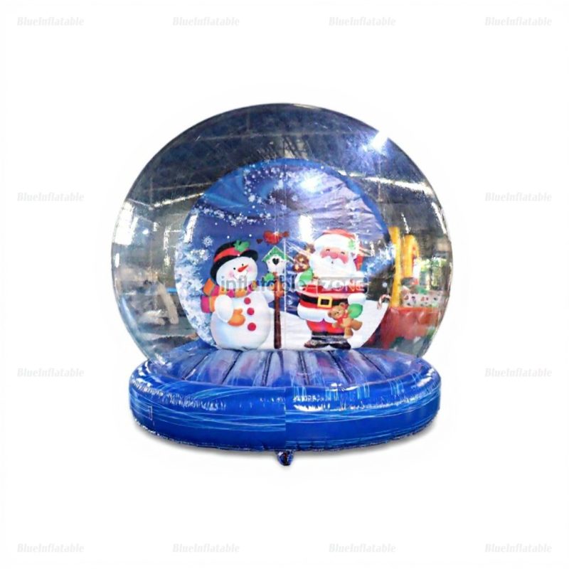 Inflatable Christmas Snowman Santa Snow Globe