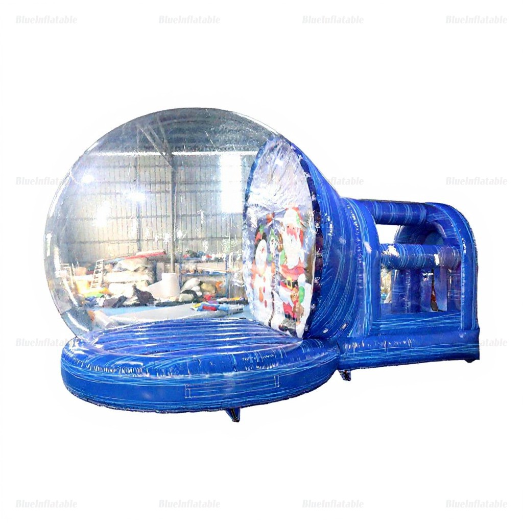 Inflatable Christmas Snowman Santa Snow Globe - Image 2