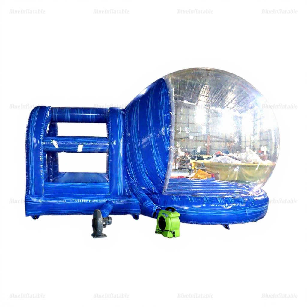 Inflatable Christmas Snowman Santa Snow Globe - Image 3