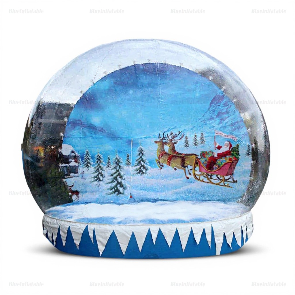 Inflatable Christmas Snow Globe Photo Booth Tent