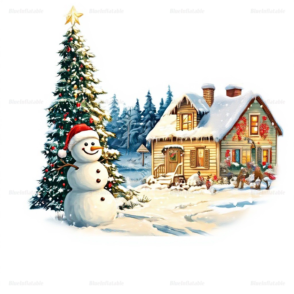 Christmas Snow Globe Inflatable Igloo Tent for Parties - Image 6