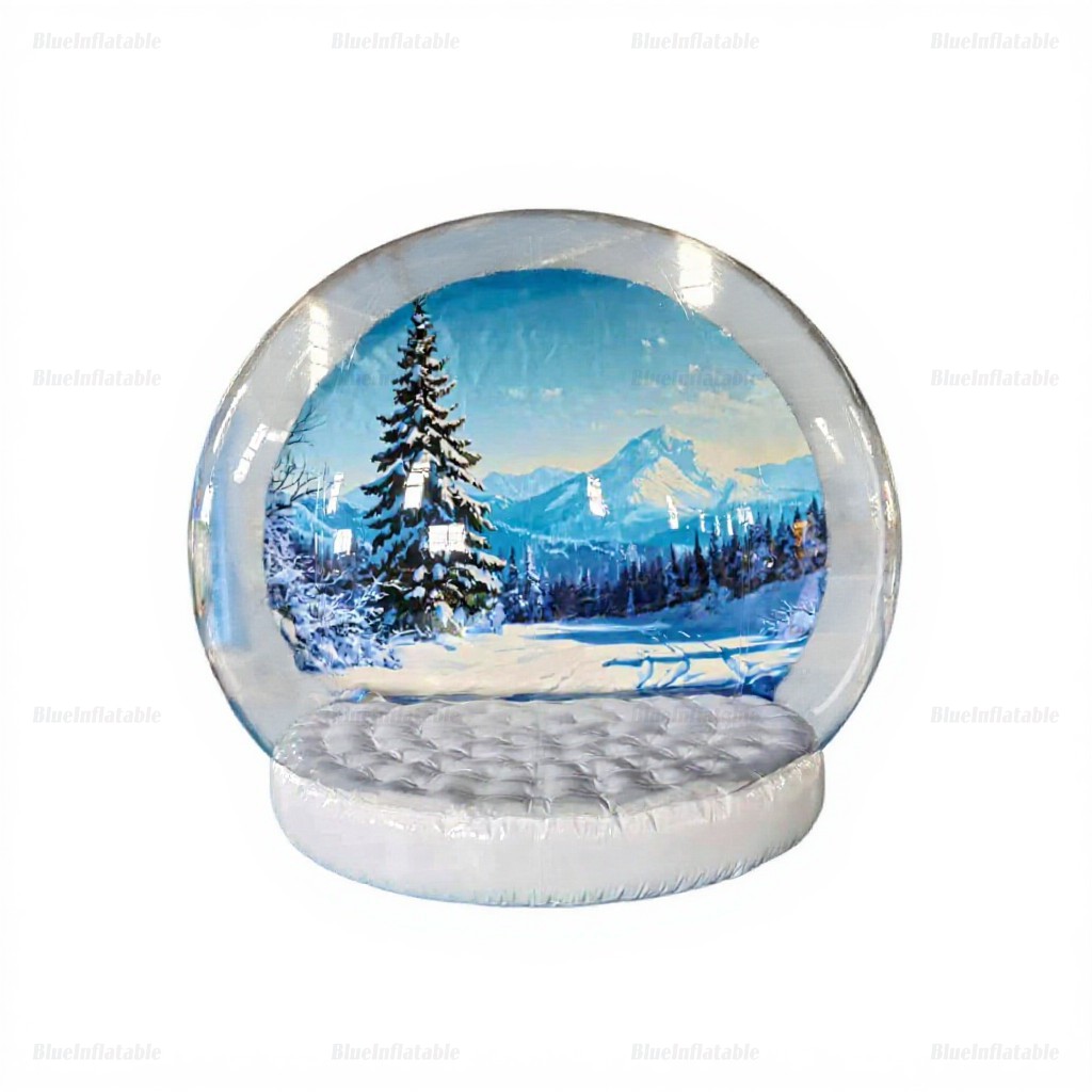 Outdoor Christmas Inflatable Snow Globe Photo Booth Tent