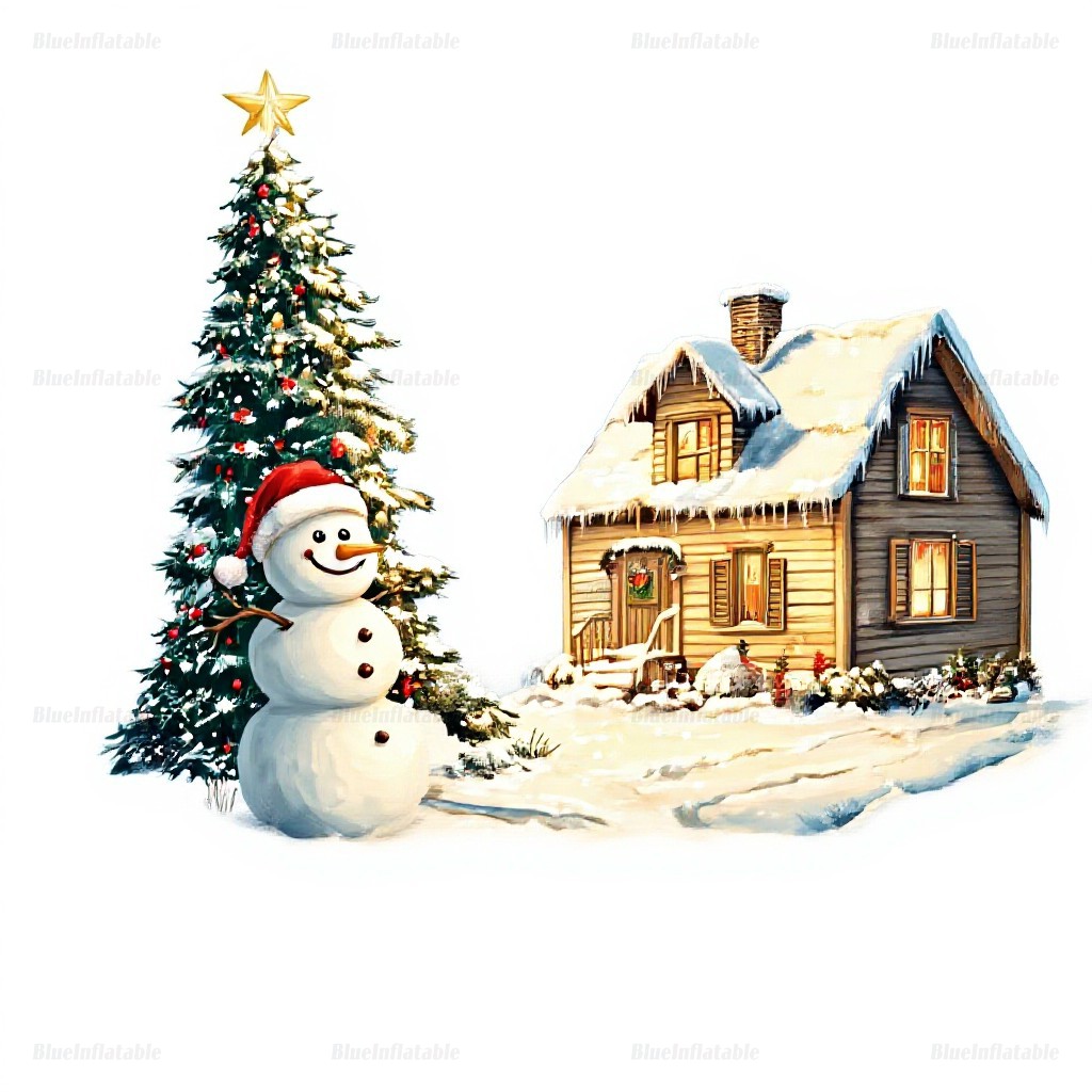 Outdoor Christmas Inflatable Snow Globe Photo Booth Tent - Image 6