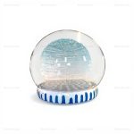 Giant Christmas Snow Globe Inflatable Photo Booth Rental