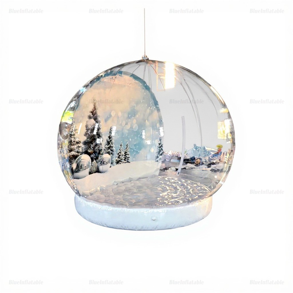 Clear Inflatable Snow Globe Dome Christmas Decoration - Image 2