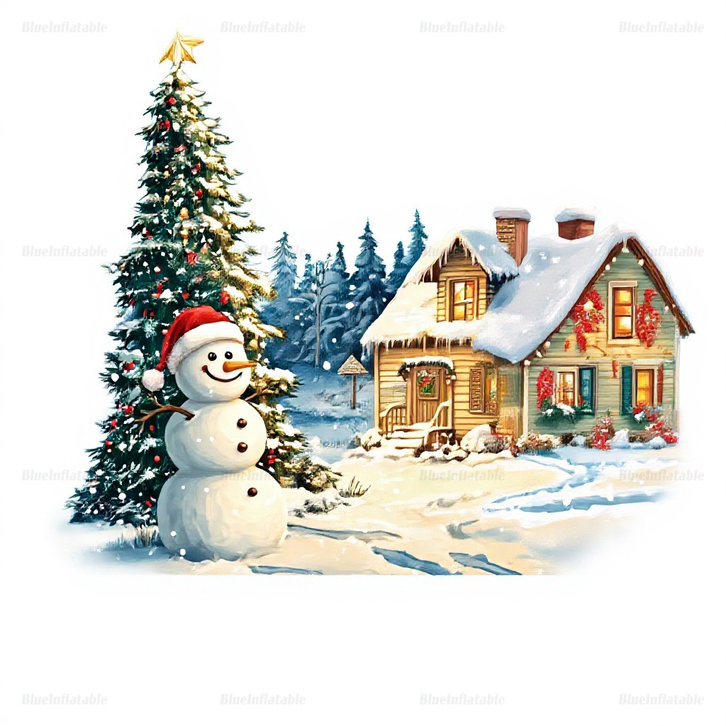 Personalized Inflatable Christmas Snow Globe Tent - Image 3