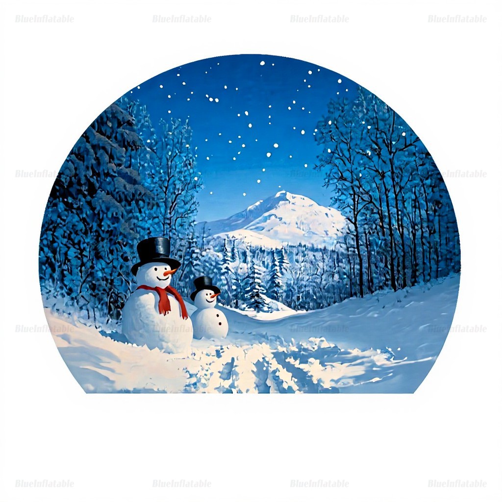 Personalized Inflatable Christmas Snow Globe Tent - Image 5