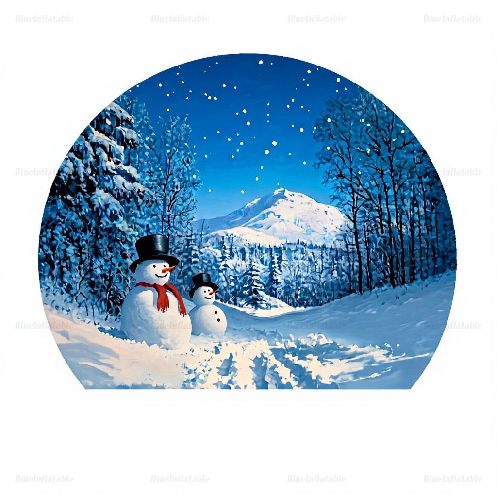 Christmas Snow Globe Inflatable Yard Decoration - Image 7