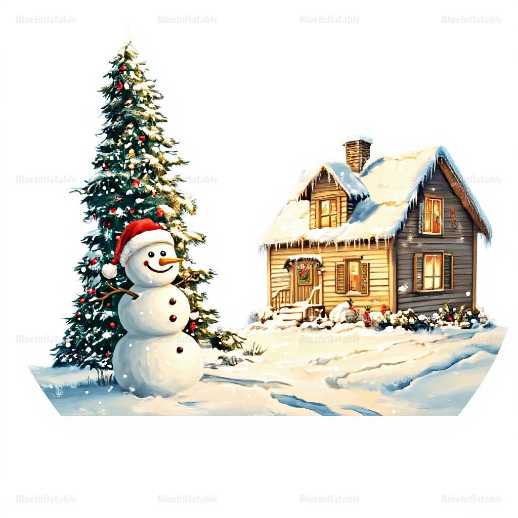 Inflatable Transparent Christmas Snow Globe Yard Decoration - Image 4