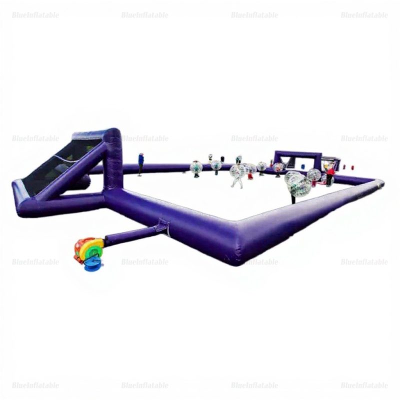 Purple Inflatable Soccer Field Arena